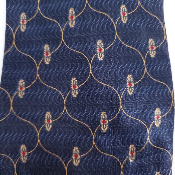 Executive Collection Men 100% Silk Tie Blue Size 58x4 - NWOT - Picture 3 of 6